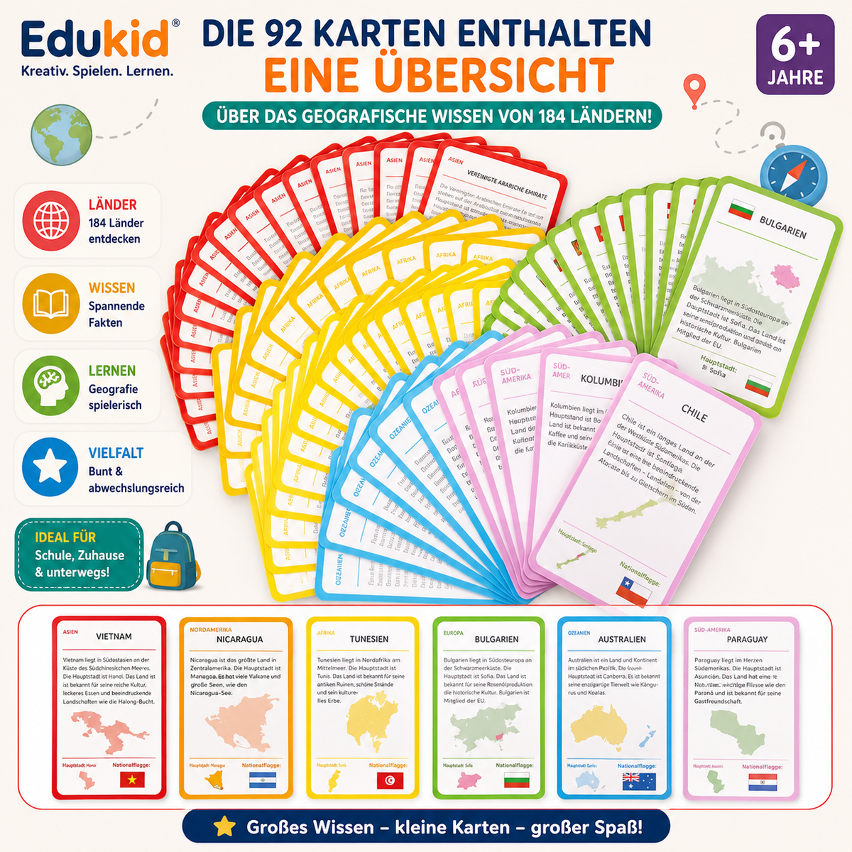 Magnetische Weltkarte für Kinder