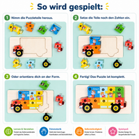 3D Holzpuzzle Tiere für Kinder