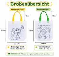 DIY Stofftaschen zum Bemalen für Kinder