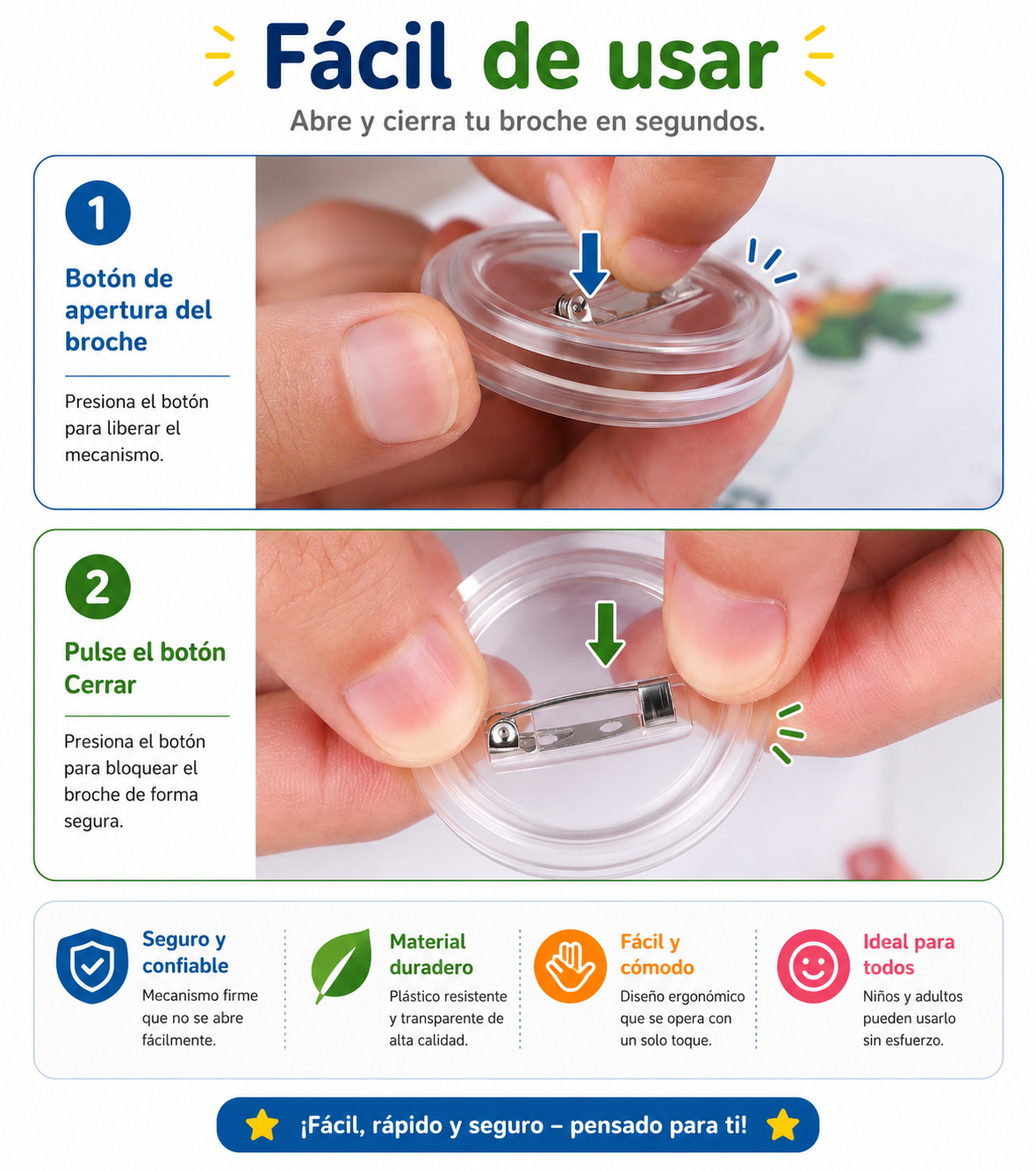 DIY Button-Bastelset für Ansteckbuttons