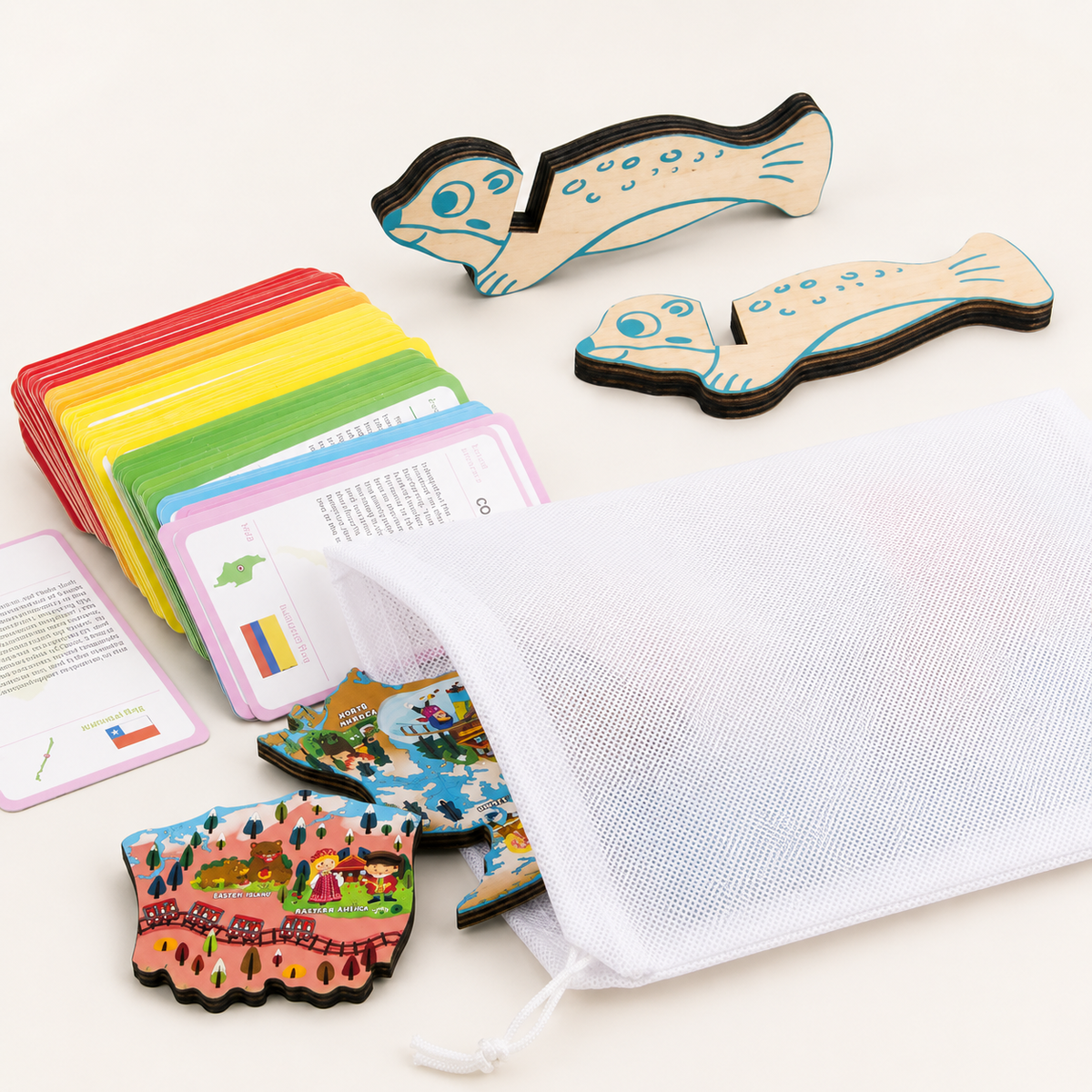 Magnetische Weltkarte für Kinder
