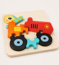 3D Holzpuzzle Tiere & Fahrzeuge