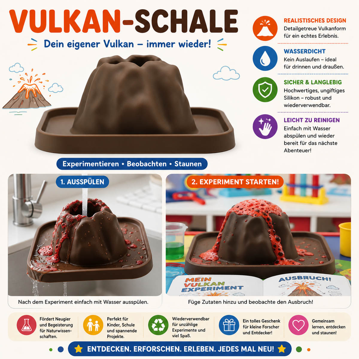 Vulkan-Experimentier-Set