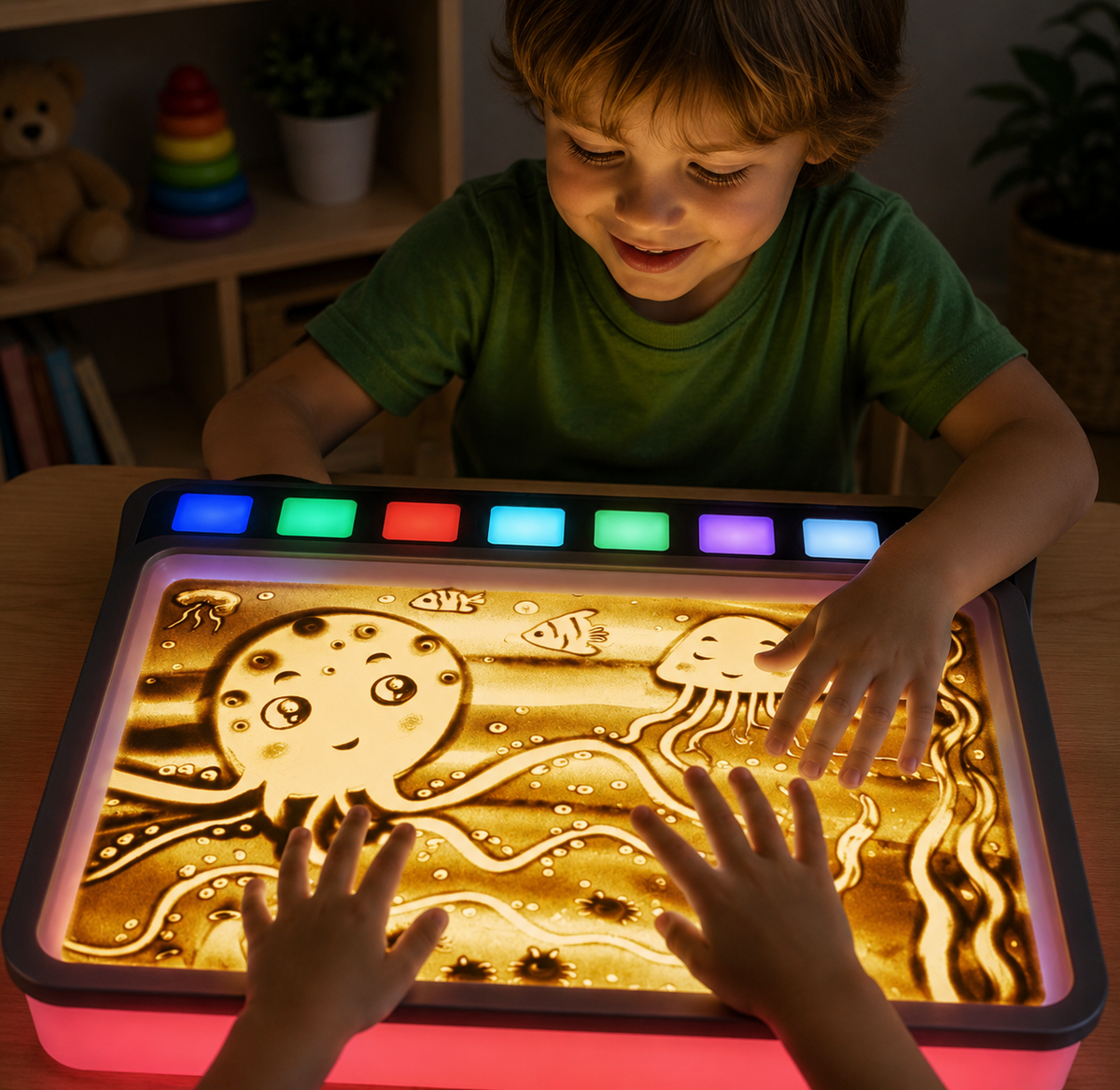 LED Sandmalbrett für Kinder