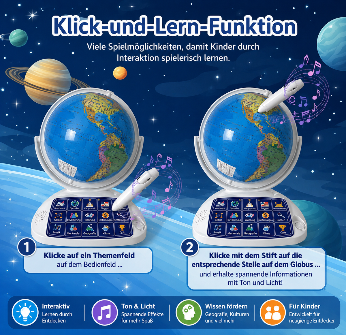 Interaktiver AR-Globus für Kinder