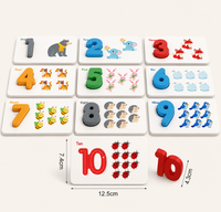 Montessori Zahlenpuzzle aus Holz