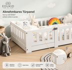 Montessori Bodenbett 90 × 200 cm mit Tür