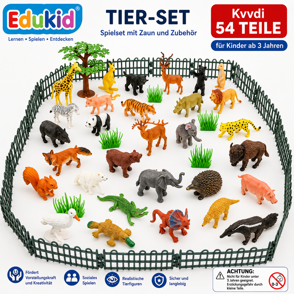 54-teiliges Tierfiguren-Set