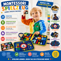 Montessori Quiet Book aus Filz für unterwegs