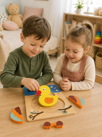3D-Holzpuzzle Tiere & Fahrzeuge