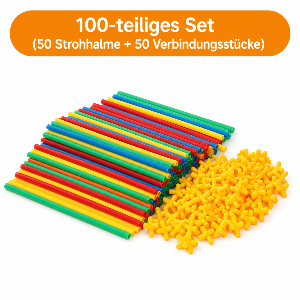 Strohhalm Konstruktionsset für Kinder