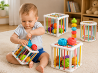 Montessori Formen-Steckspiel Sensorikwürfel
