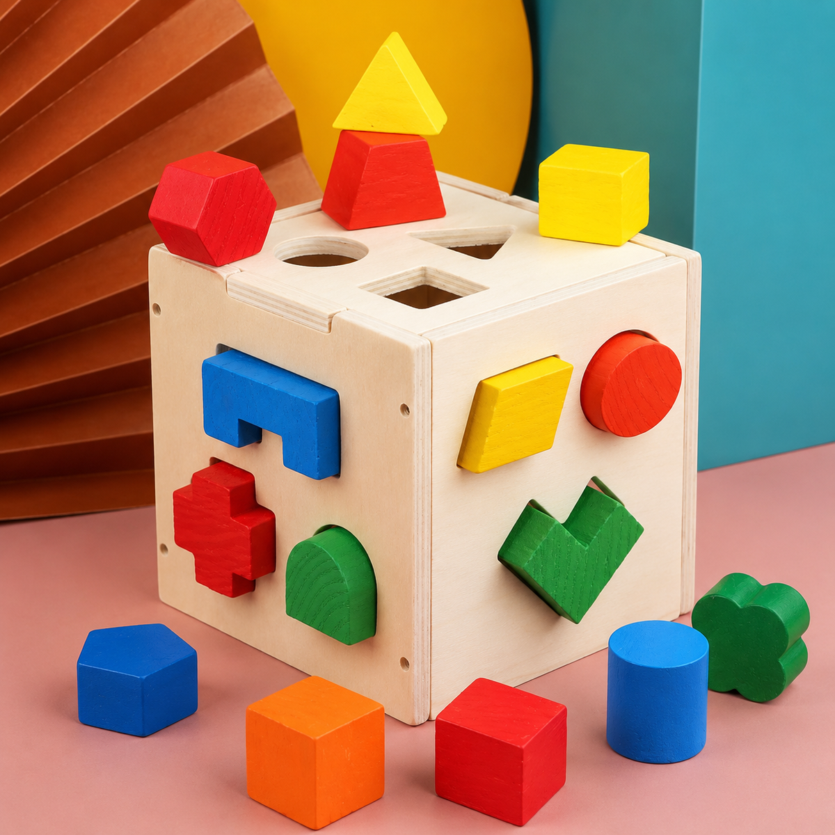 Montessori Formenbox aus Holz
