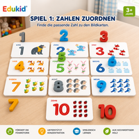 Montessori Zahlenpuzzle aus Holz