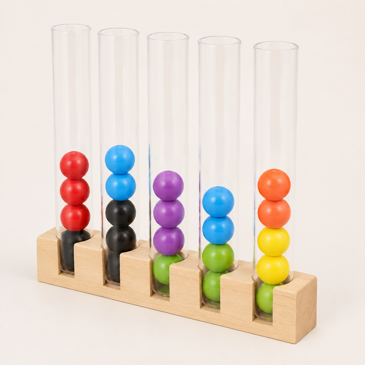 Montessori Farbensortier-Spiel mit Pinzette