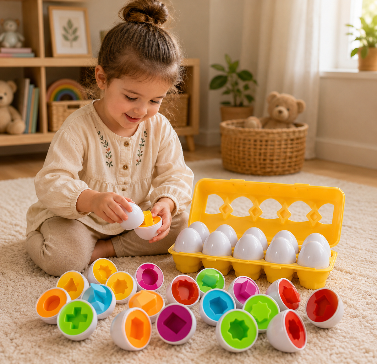 Montessori Schraub-Eier Lernspiel