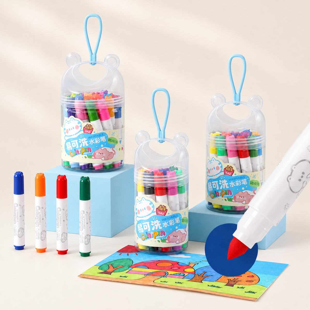 Auswaschbare Filzstifte für Kinder