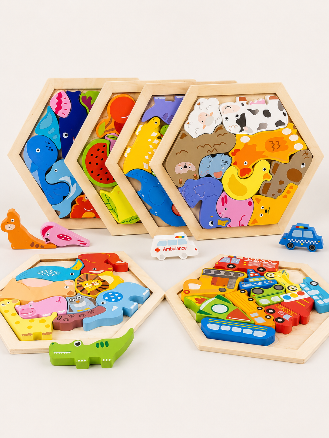 3D Holzpuzzle für Kinder