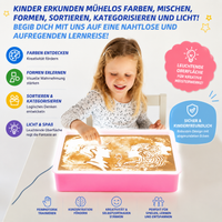 LED Sandmalbrett für Kinder