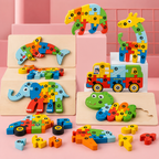 3D Holzpuzzle Tiere für Kinder