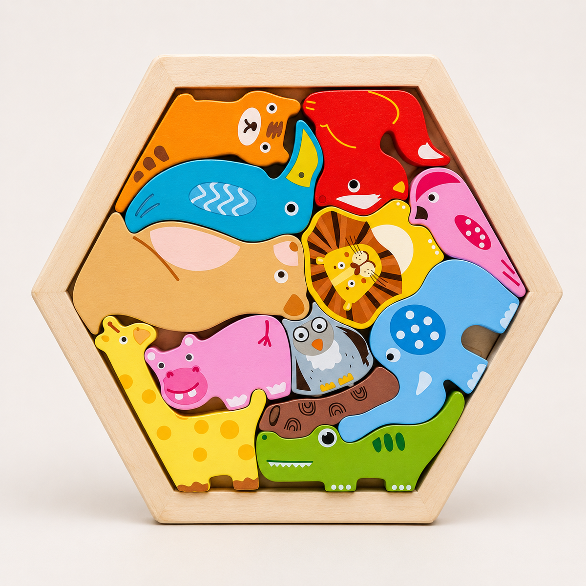 3D Holzpuzzle für Kinder