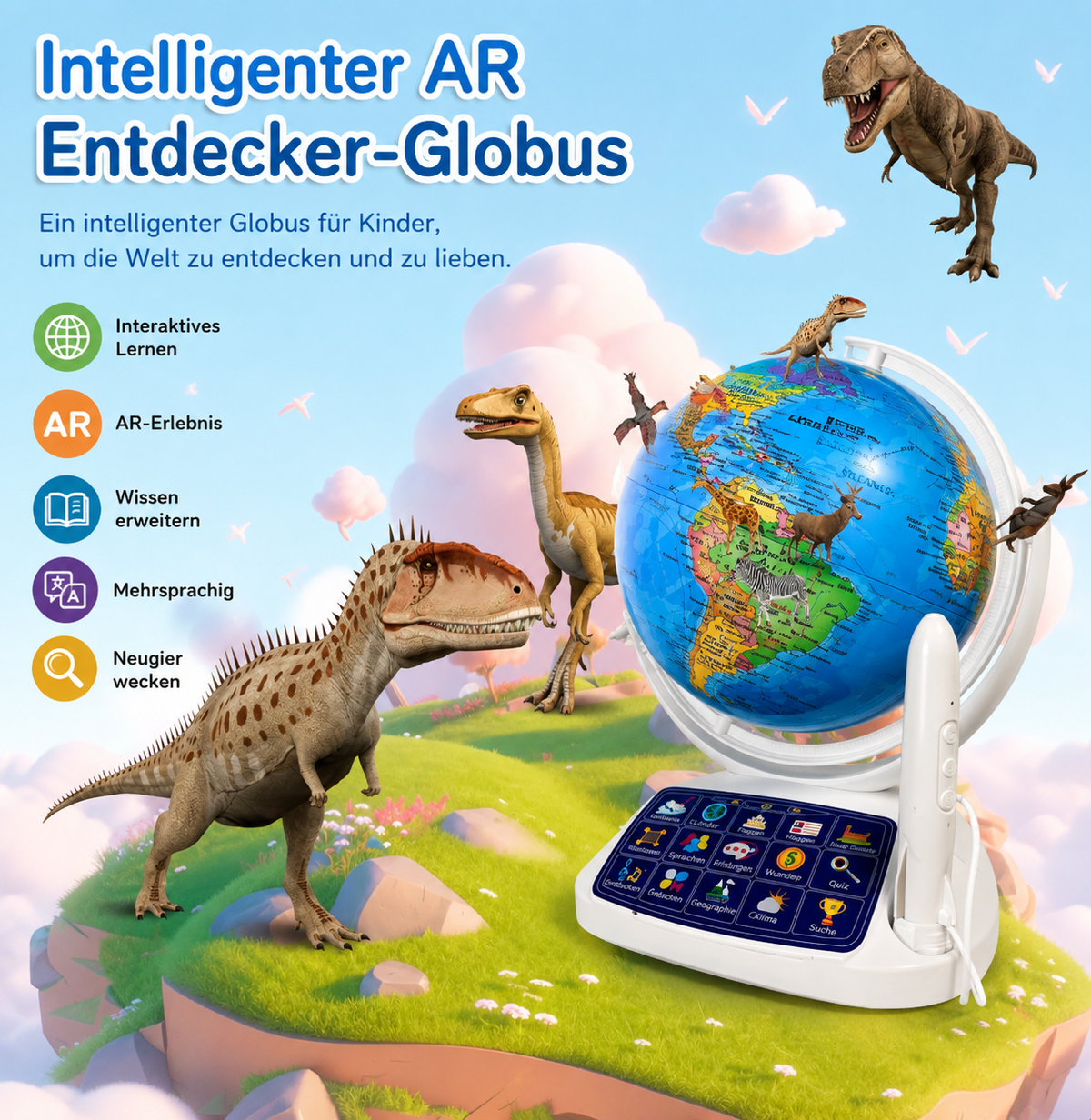 Interaktiver AR-Globus für Kinder