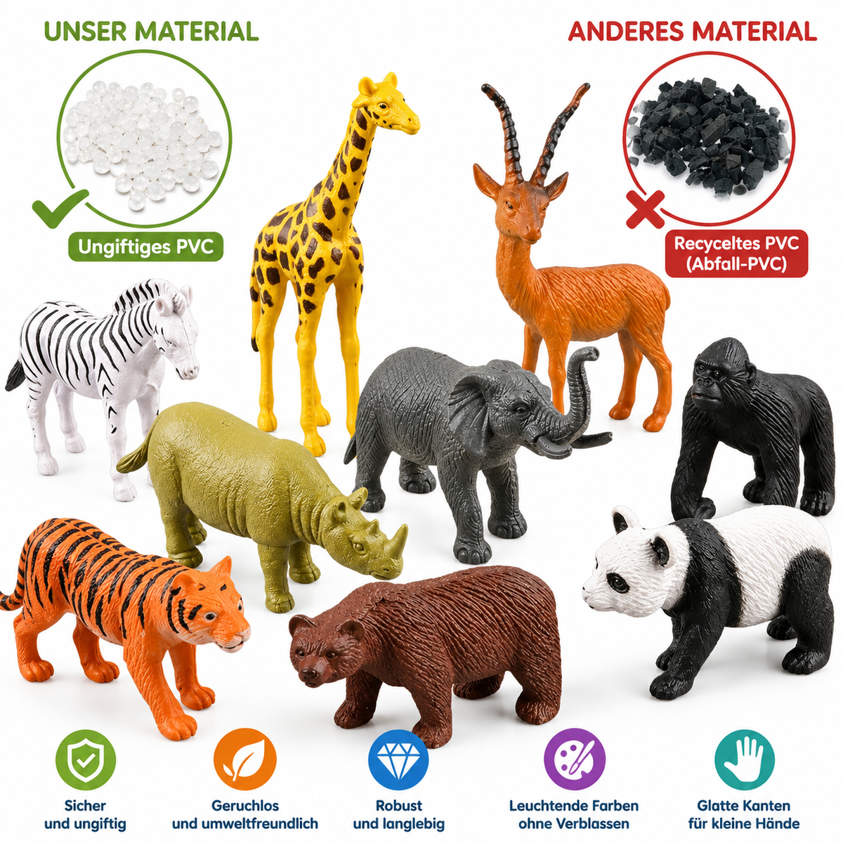 54-teiliges Tierfiguren-Set