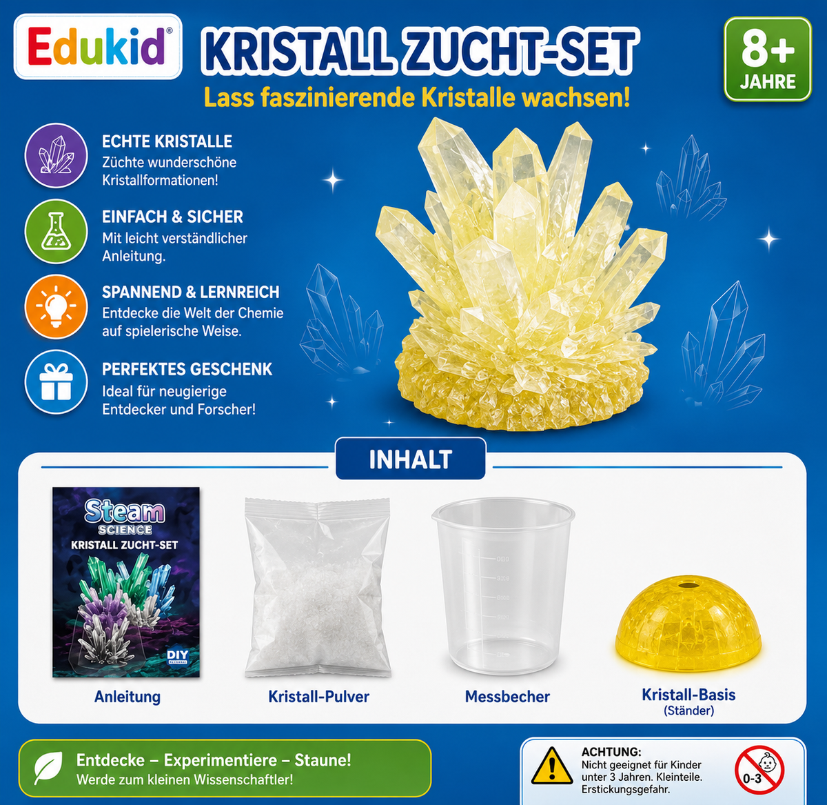 Kristallzucht-Set für Kinder