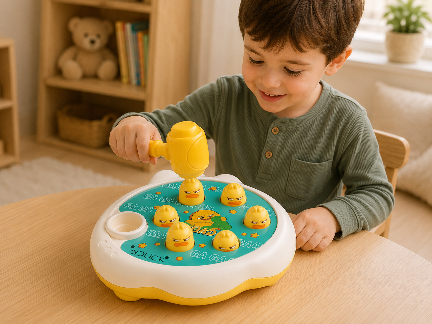 Montessori Klopfspiel mit Hammer