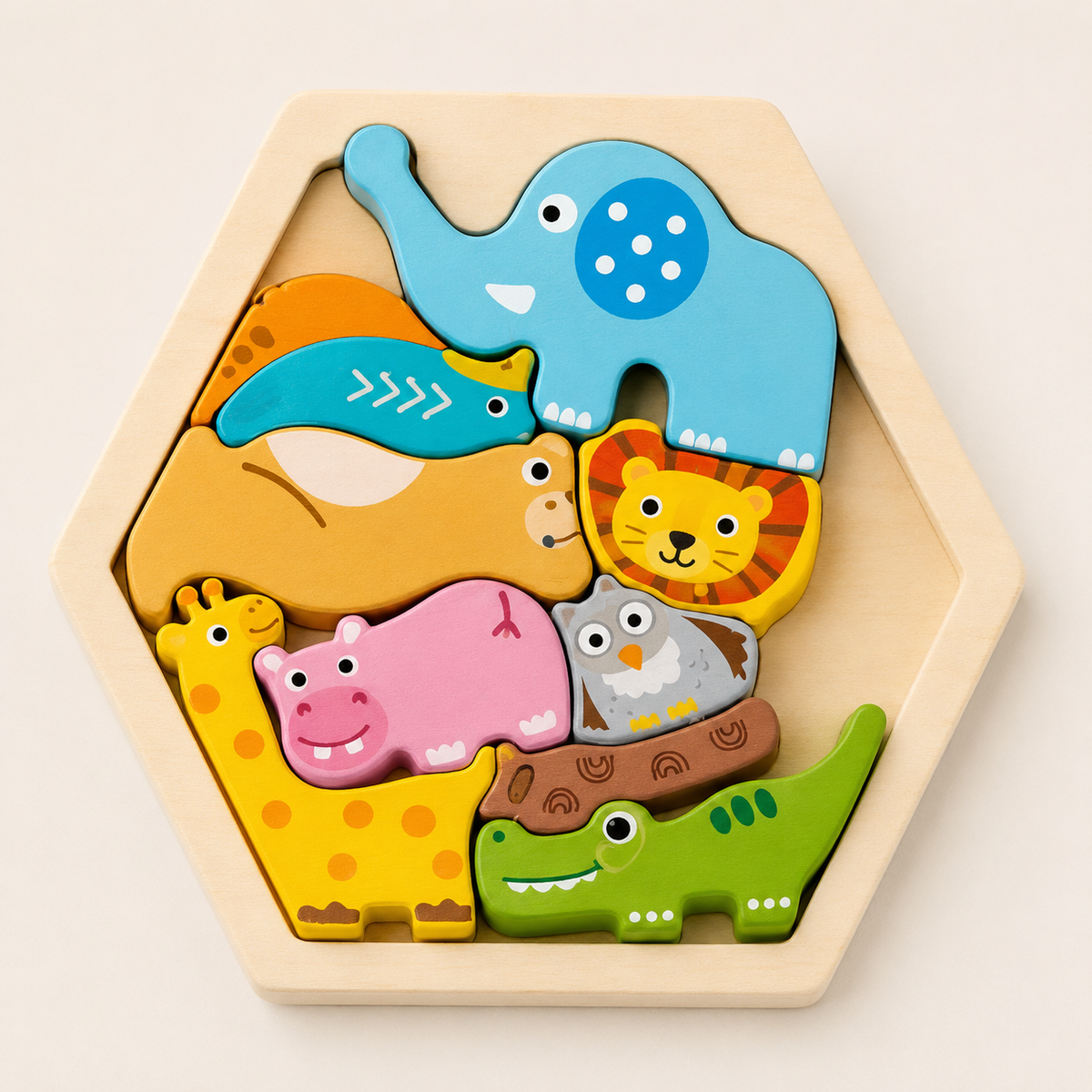 3D Holzpuzzle für Kinder