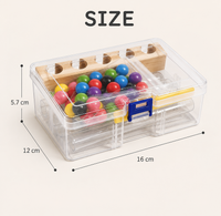 Montessori Farbensortier-Spiel mit Pinzette