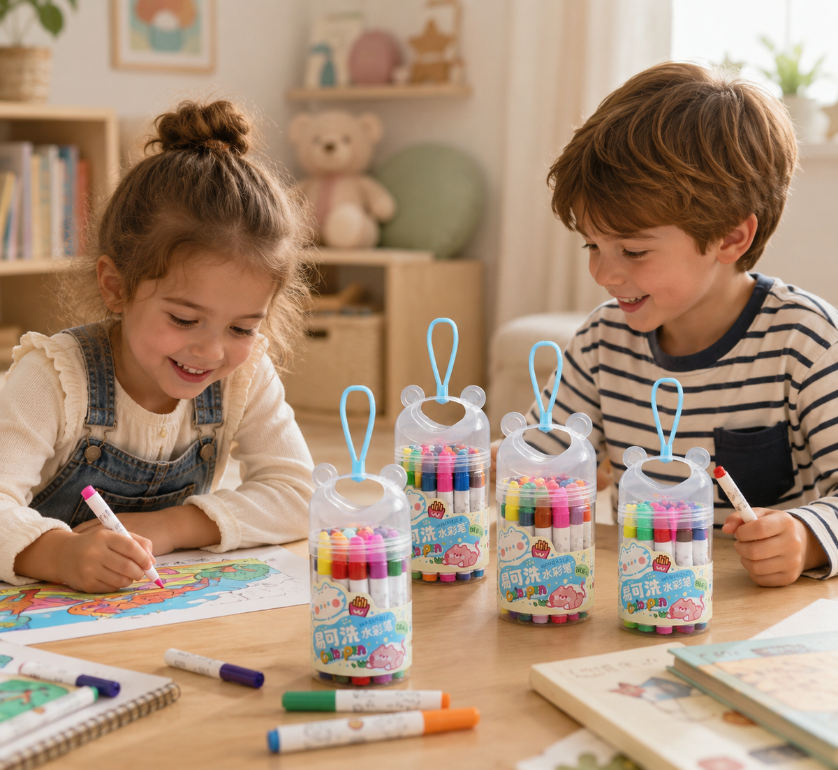Auswaschbare Filzstifte für Kinder