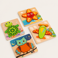 3D-Holzpuzzle Tiere & Fahrzeuge