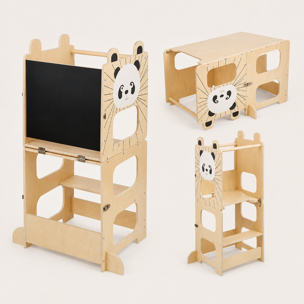Montessori Lernturm 3-in-1 aus Holz