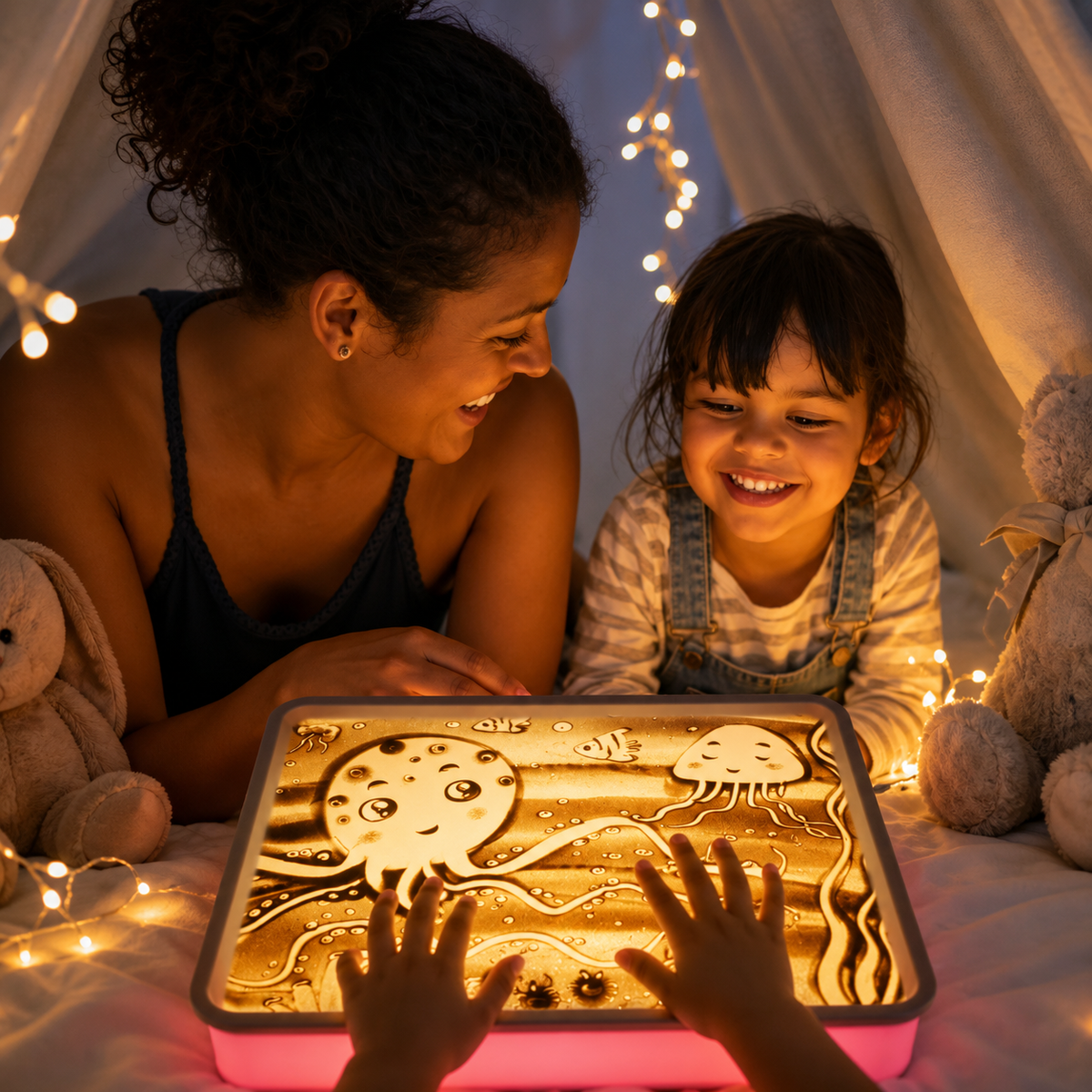 LED Sandmalbrett für Kinder