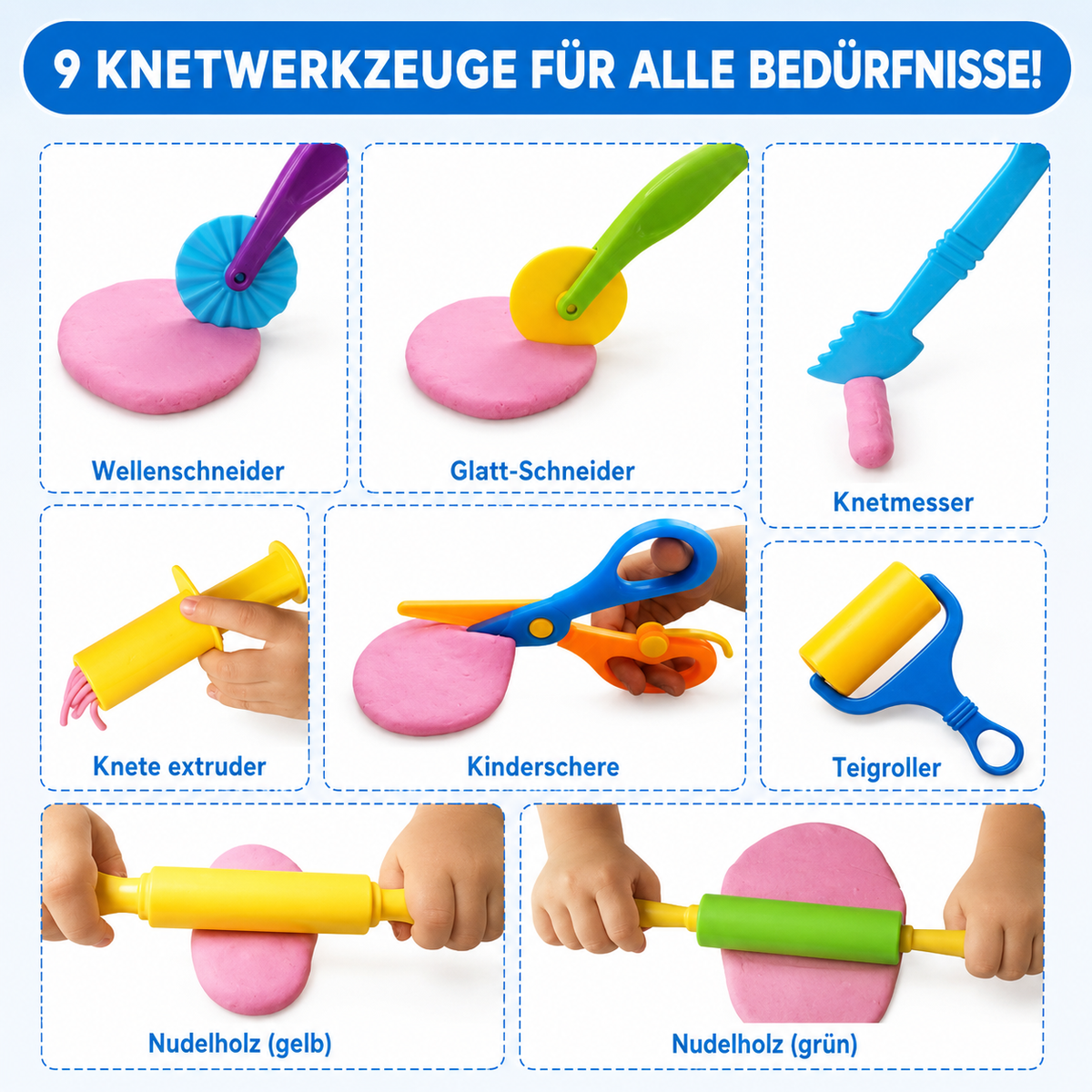 Knetwerkzeug Set für Kinder