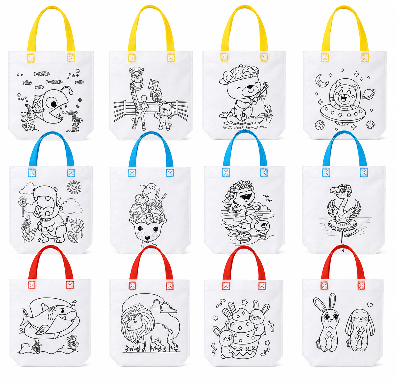 DIY Stofftaschen zum Bemalen für Kinder
