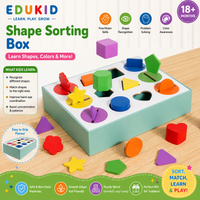 Montessori Formen- & Farbensortierbox aus Holz
