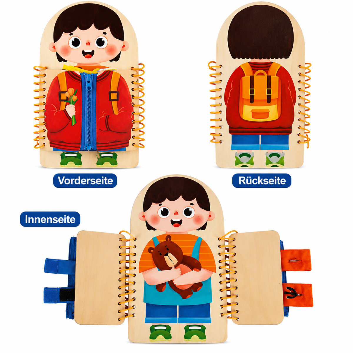 Montessori Busy Board aus Holz