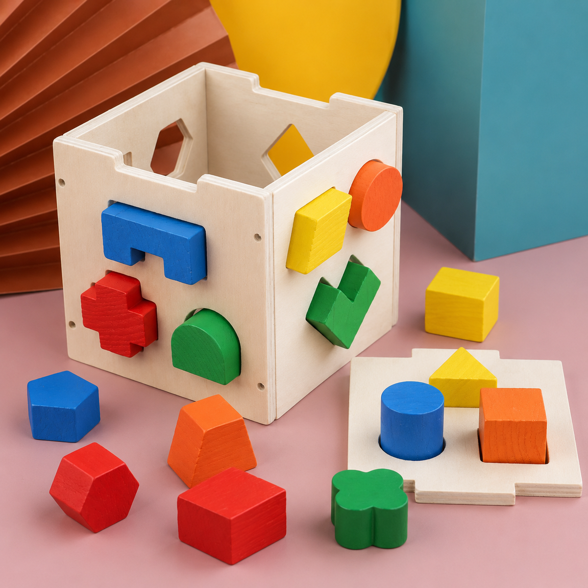 Montessori Formenbox aus Holz