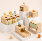 Montessori Objektpermanenz Box 4-in-1