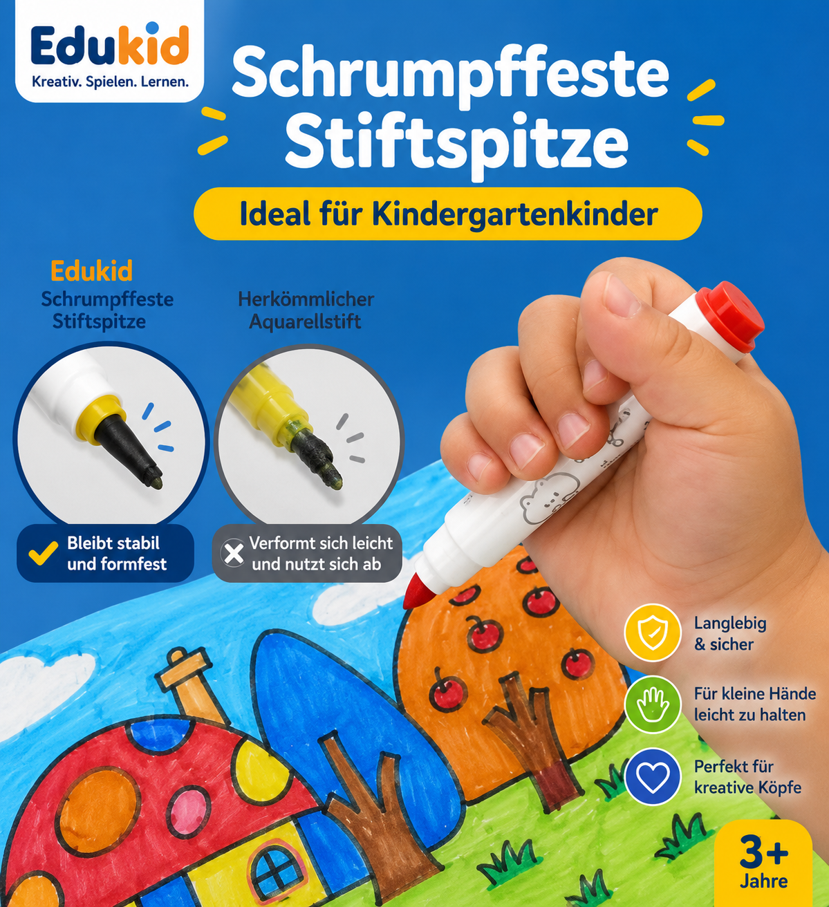 Auswaschbare Filzstifte für Kinder
