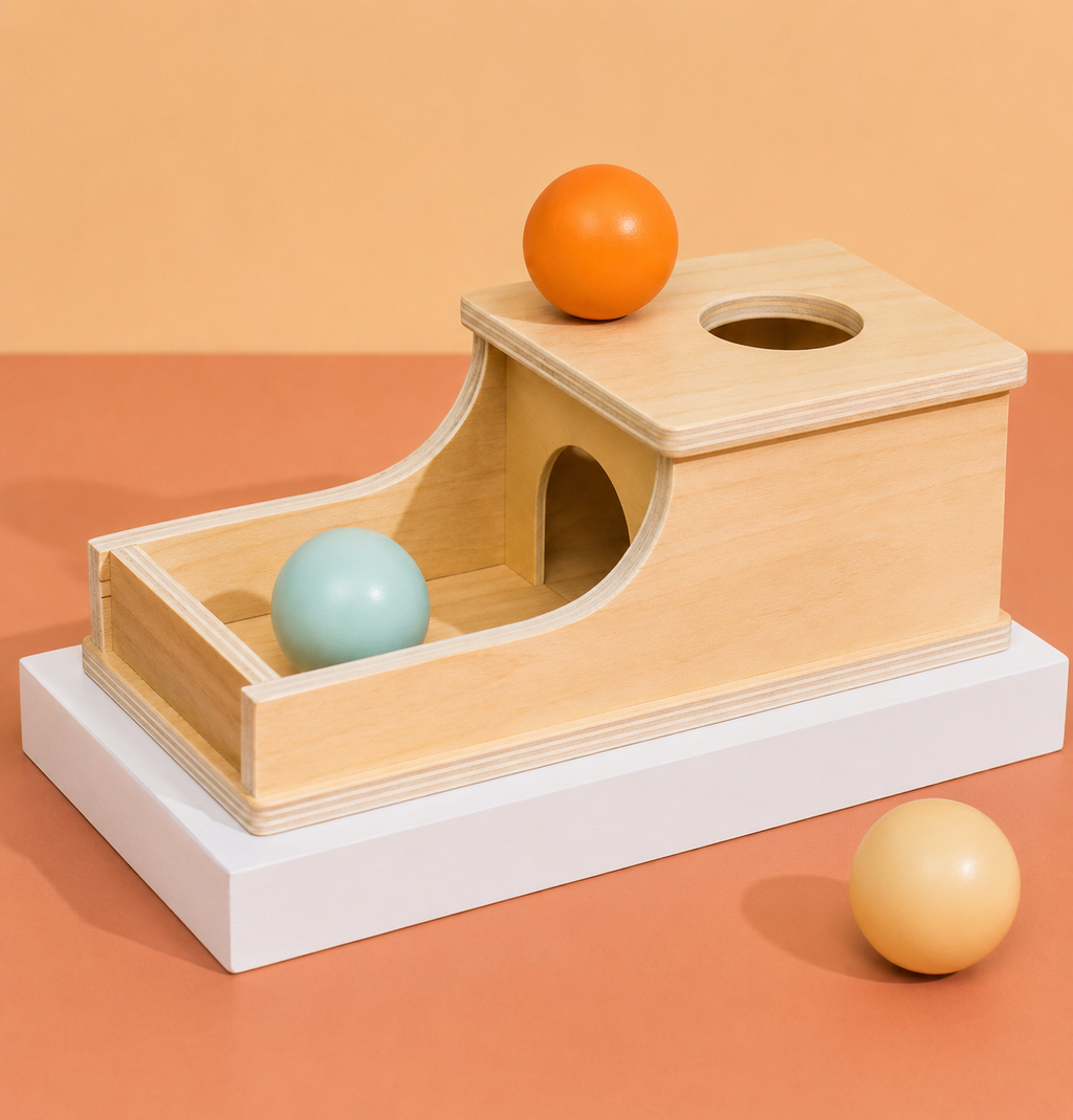 Montessori Objektpermanenz Box 4-in-1