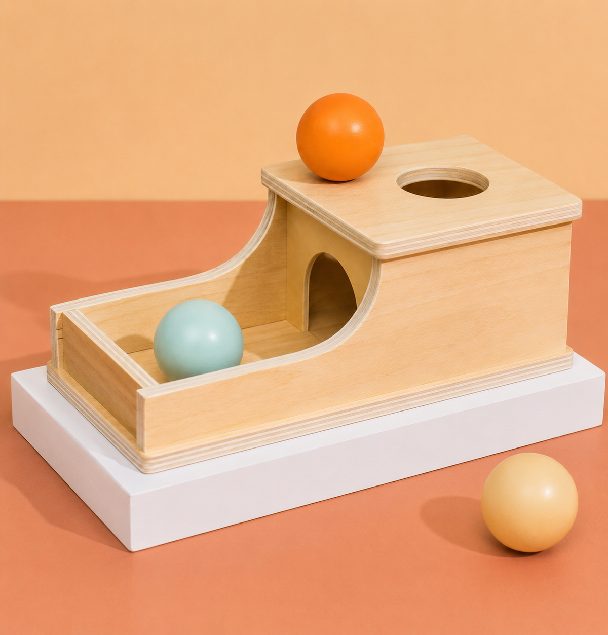 Montessori Objektpermanenz Box 4-in-1