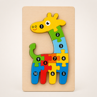 3D Holzpuzzle Tiere für Kinder