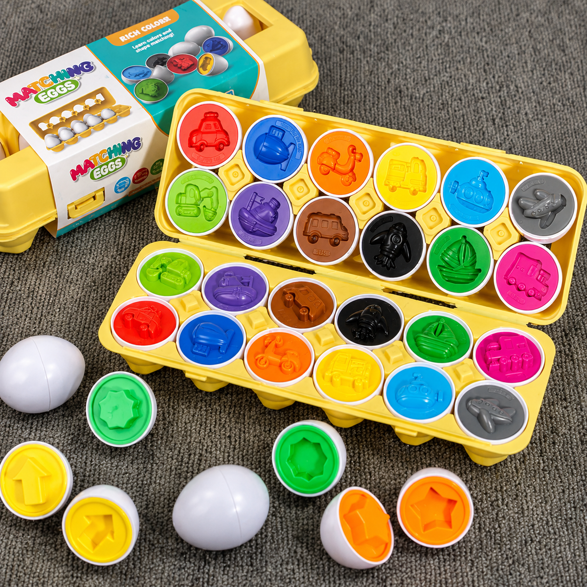 Montessori Schraub-Eier Lernspiel