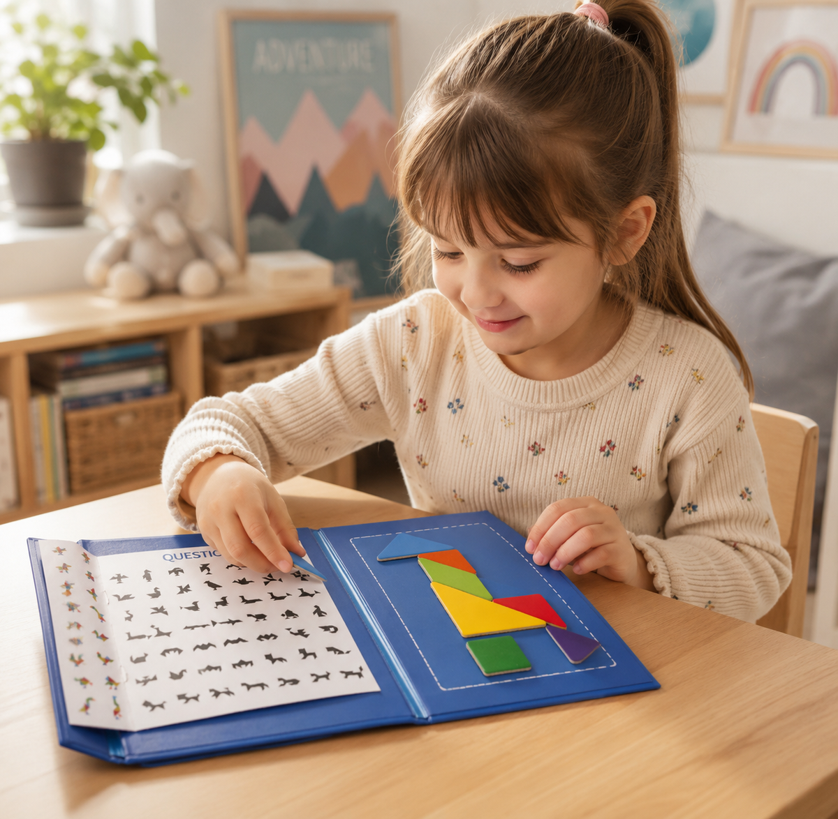 Magnetisches Tangram Buch