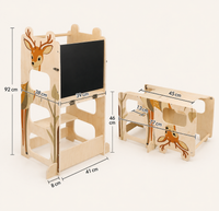 Montessori Lernturm 3-in-1 aus Holz