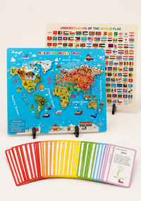 Magnetische Weltkarte für Kinder