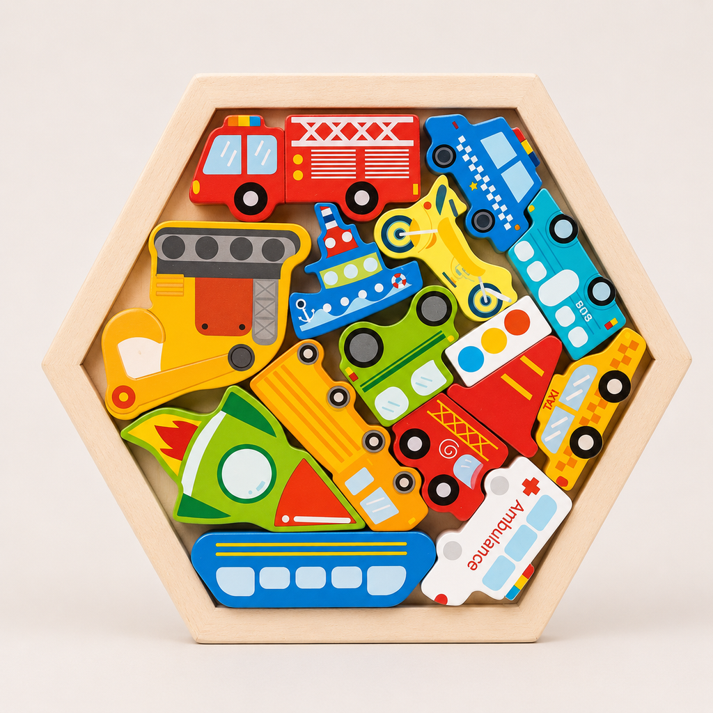 3D Holzpuzzle für Kinder